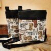 Crossbody - hnedé mačky