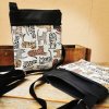 Crossbody - hnedé mačky